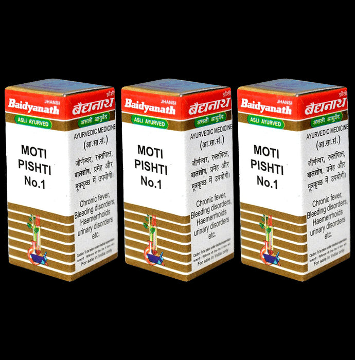Baidyanath (Jhansi) Moti Pishti No.1 Powder (1gm Each) - Classic Derma