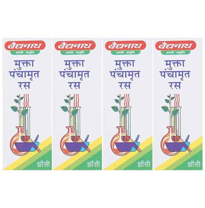 Baidyanath (Jhansi) Mukta Panchamrit Ras Tablet (10 Each) - Classic Derma