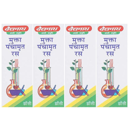 Baidyanath (Jhansi) Mukta Panchamrit Ras Tablet (10 Each) - Classic Derma