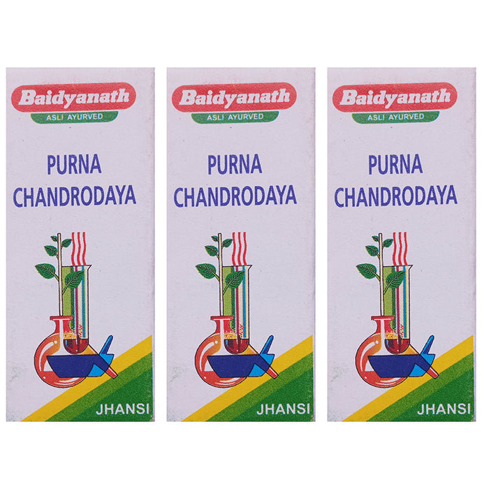Baidyanath (Jhansi) Poorn Chandrodaya (2.5gm Each) - Classic Derma