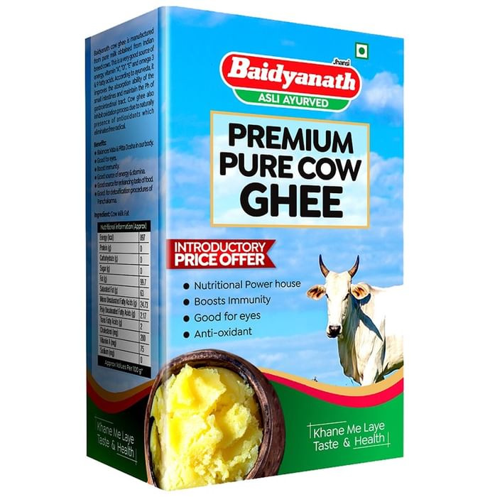 Baidyanath (Jhansi) Premium Pure Cow Ghee for Immunity, Eyes & Antioxidant Benefits