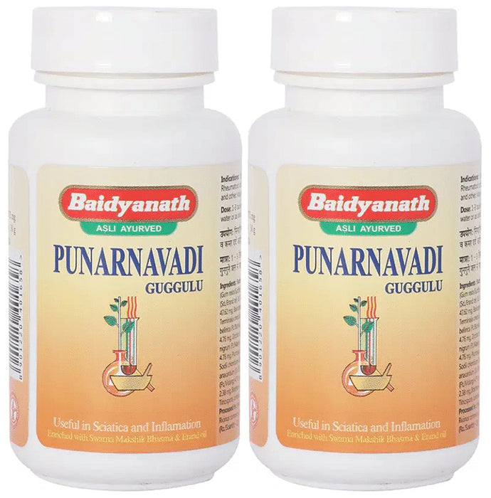 Baidyanath (Jhansi) Punarnavadi Guggulu Tablets (80 Each) - Classic Derma