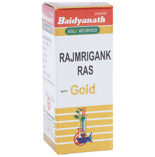 Baidyanath (Jhansi) Rajmrigank Ras with Gold Tablet - Classic Derma