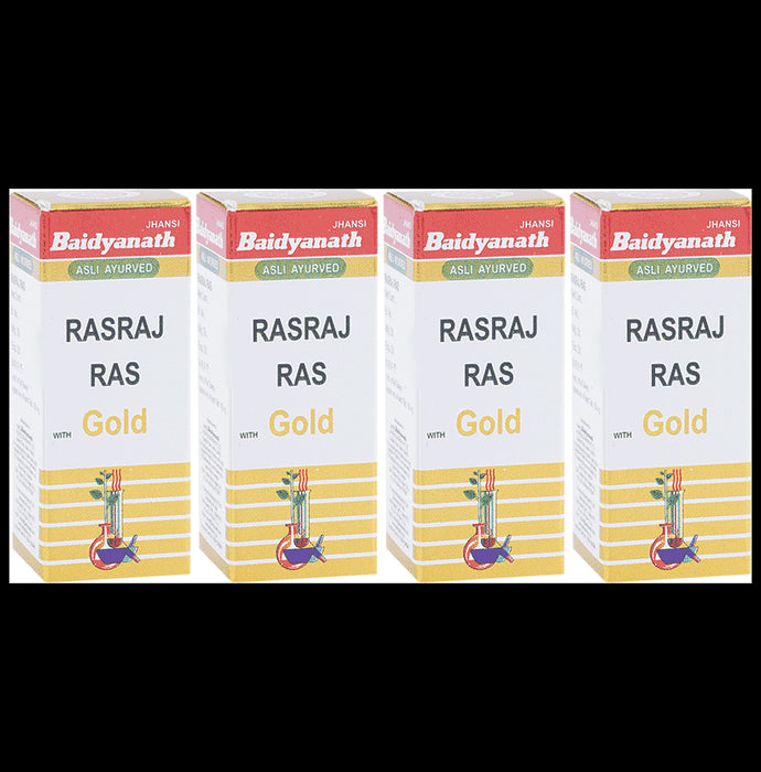 Baidyanath (Jhansi) Rasraj Ras with Gold Tablet (10 Each) - Classic Derma