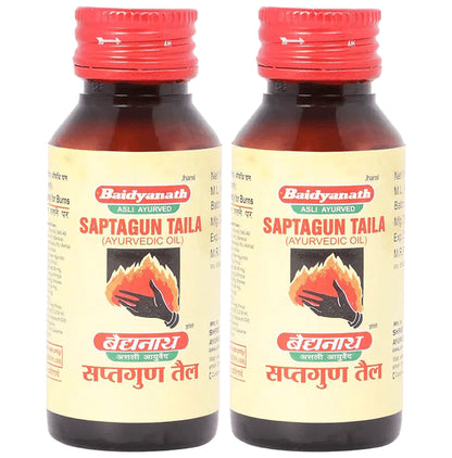 Baidyanath (Jhansi) Saptagun Taila Oil (50ml Each) - Classic Derma