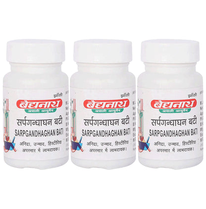 Baidyanath (Jhansi) Sarpgandhaghan Bati Tablet (10 gm Each) - Classic Derma