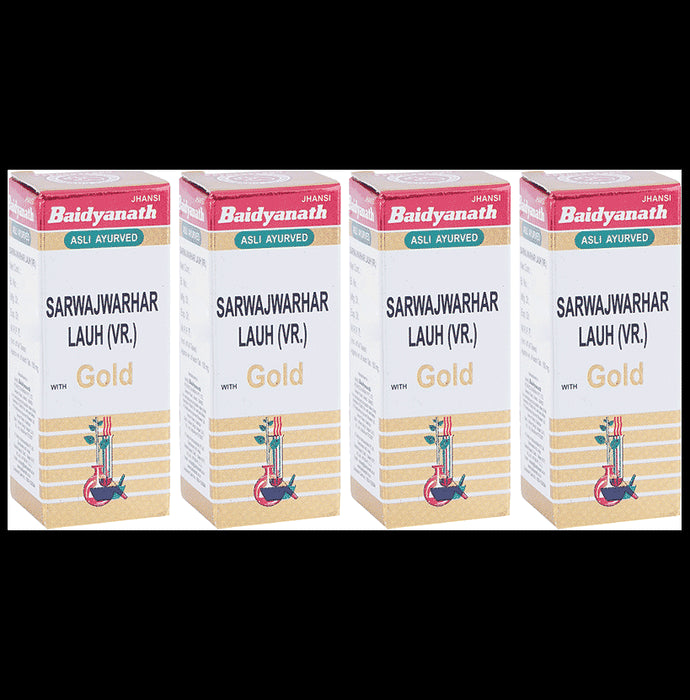 Baidyanath (Jhansi) Sarwajwarhar Lauh (Vr.) with Gold Tablet (10 Each) - Classic Derma