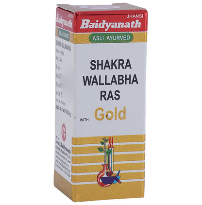 Baidyanath (Jhansi) Shakra Wallabha Ras with Gold Powder - Classic Derma