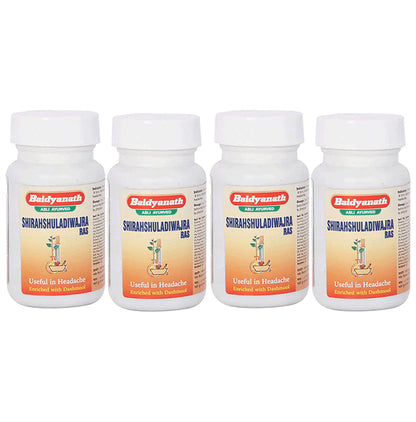 Baidyanath (Jhansi) Shirahshuladiwajra Ras Tablet (40 Each) - Classic Derma