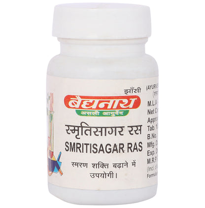 Baidyanath (Jhansi) Smritisagar Ras Tablet - Classic Derma