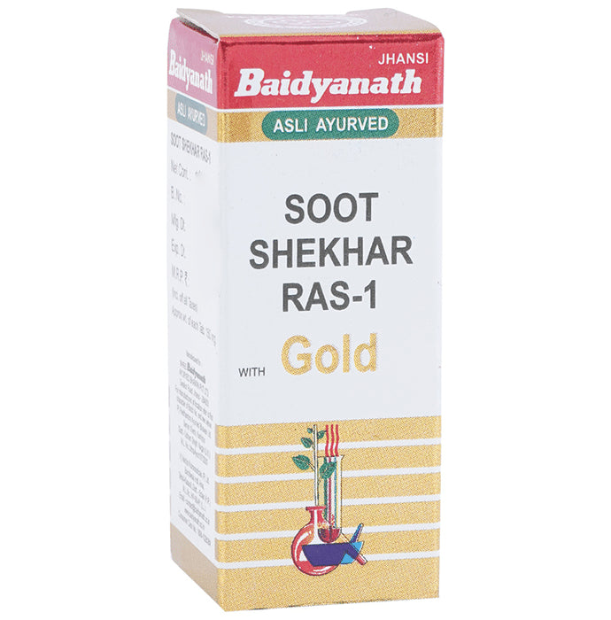 Baidyanath (Jhansi) Soot Shekhar Ras 1 with Gold - Classic Derma