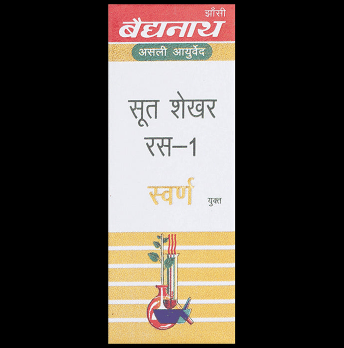 Baidyanath (Jhansi) Soot Shekhar Ras-1 with Gold (10 Each)