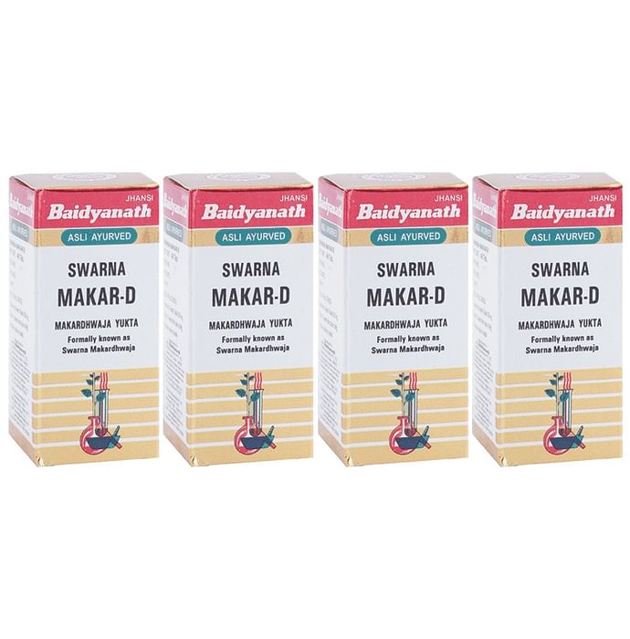 Baidyanath (Jhansi) Swarna Makar-D Makardhwaja Yukta (40 Each) - Classic Derma