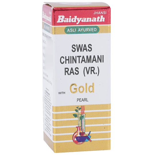 Baidyanath (Jhansi) Swas Chintamani Ras (Vr.) with Gold Pearl - Classic Derma