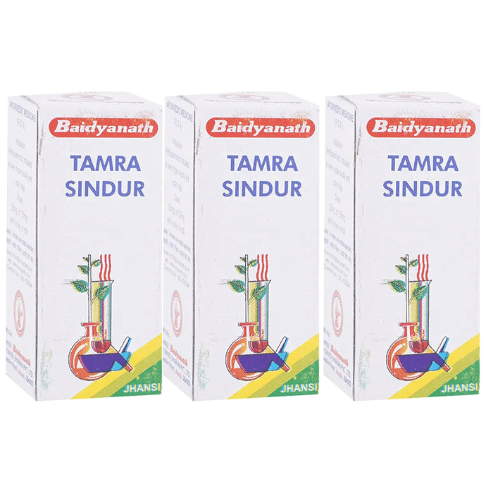 Baidyanath (Jhansi) Tamra Sindur Powder (2.5gm Each) - Classic Derma