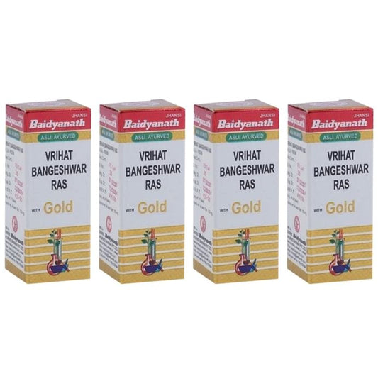 Baidyanath (Jhansi) Vrihat Bangeshwar Ras Tablet with Gold (25 Each) - Classic Derma