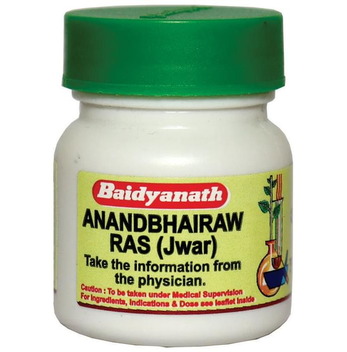 Baidyanath (Nagpur) Anandbhairaw Ras (Jwar) Tablet - Classic Derma