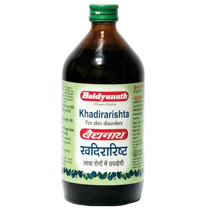 Baidyanath (Nagpur) Khadirarishta for Skin Health - Classic Derma