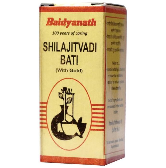 Baidyanath (Nagpur) Shilajitvadi Bati (with Gold) Tablet - Classic Derma