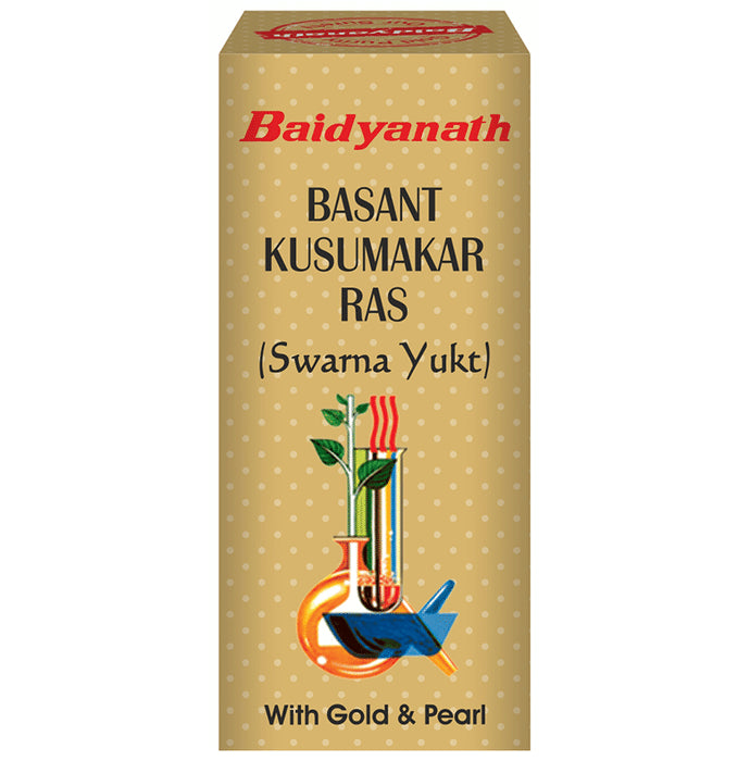 Baidyanath (Noida) Basant Kusumakar Ras (Swarna Yukt) | For Blood Sugar & General Debility - Classic Derma