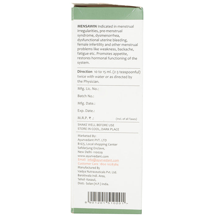 Baidyanath Ayurvedant Mensawin Syrup