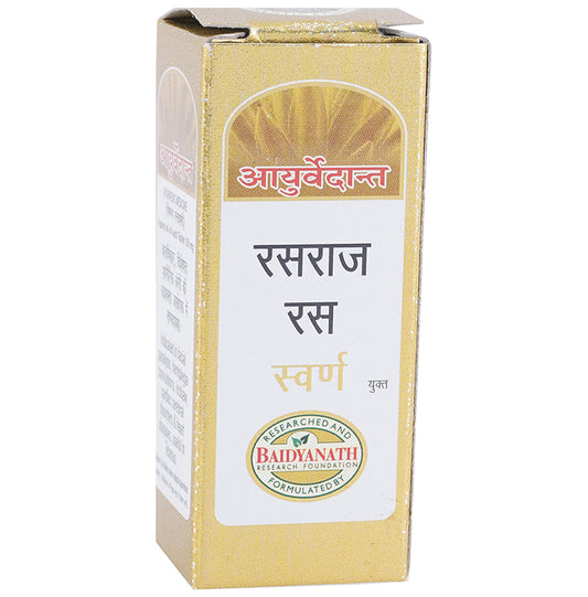 Baidyanath Ayurvedant Rasraj Ras with Gold Tablet - Classic Derma