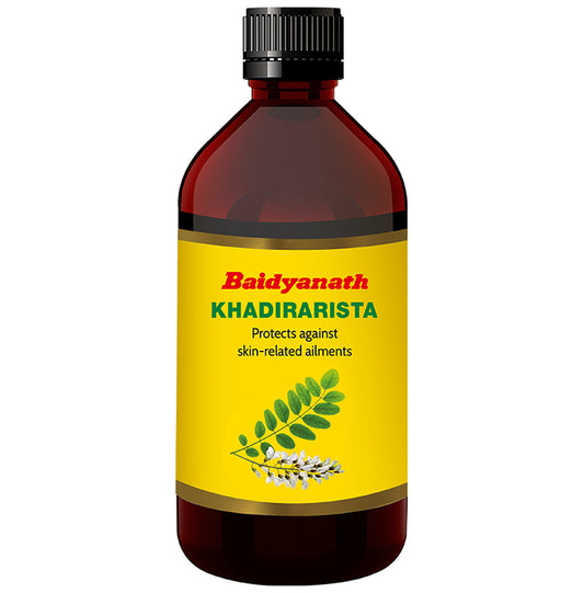 Baidyanath Khadirarishta | Protects Against Skin Related Ailments - Classic Derma