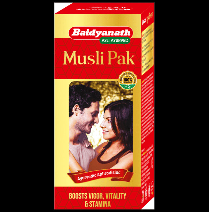 Baidyanath Musli Pak Powder | Reduces Fatigue & Increases Stamina, Vigour & Vitality - Classic Derma