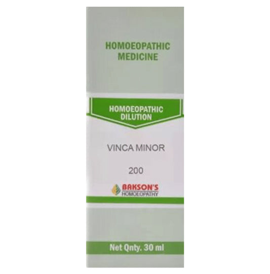 Bakson's Homeopathy Vinca Minor Dilution 200 - Classic Derma