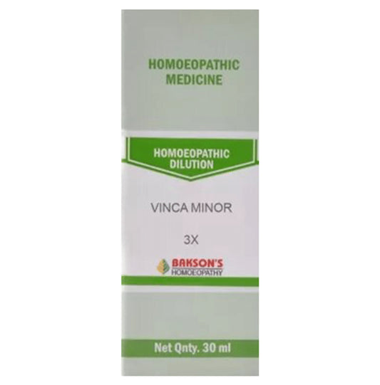 Bakson's Homeopathy Vinca Minor Dilution 3X - Classic Derma