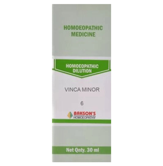 Bakson's Homeopathy Vinca Minor Dilution 6 - Classic Derma