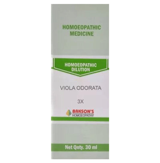 Bakson's Homeopathy Viola Odorata Dilution 3X - Classic Derma
