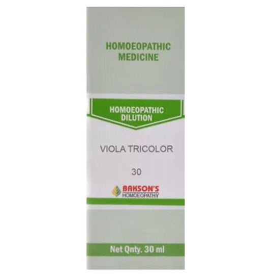 Bakson's Homeopathy Viola Tricolor Dilution 30 - Classic Derma