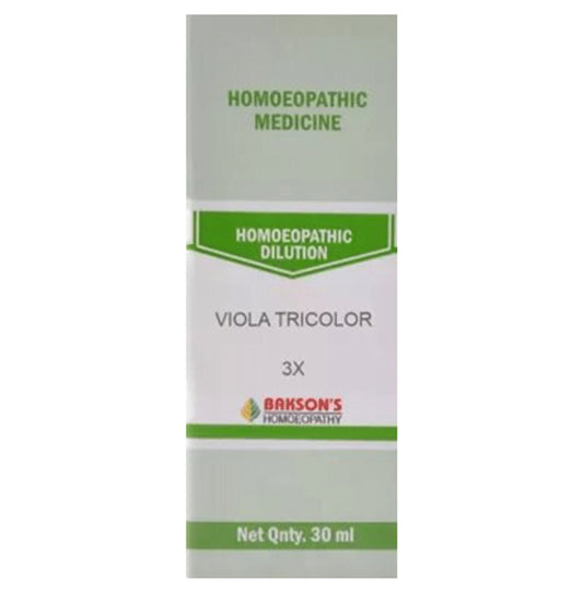 Bakson's Homeopathy Viola Tricolor Dilution 3X - Classic Derma