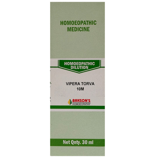 Bakson's Homeopathy Vipera Torva Dilution 10M - Classic Derma