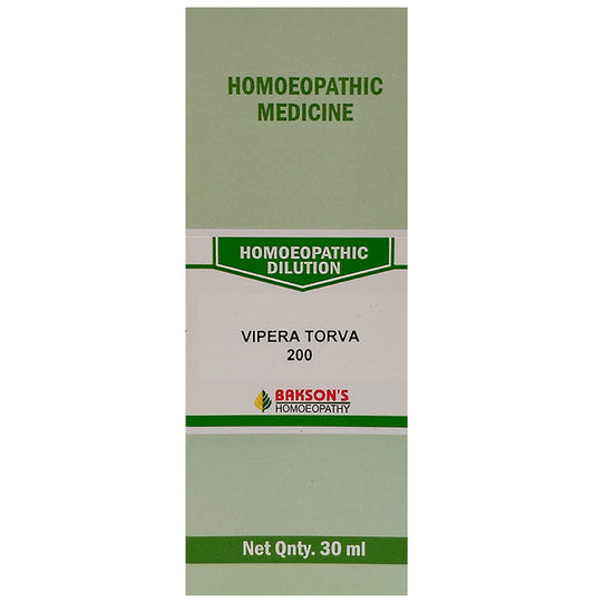 Bakson's Homeopathy Vipera Torva Dilution 200 - Classic Derma