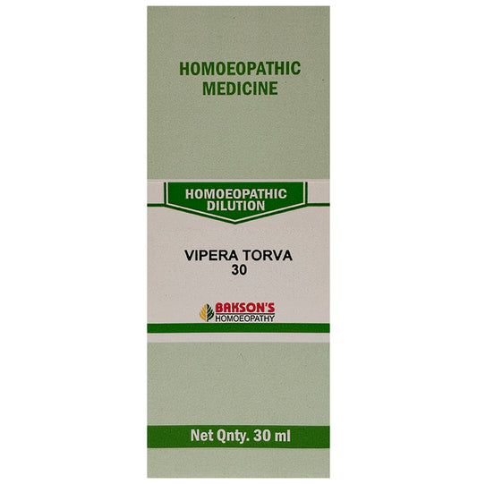 Bakson's Homeopathy Vipera Torva Dilution 30 - Classic Derma