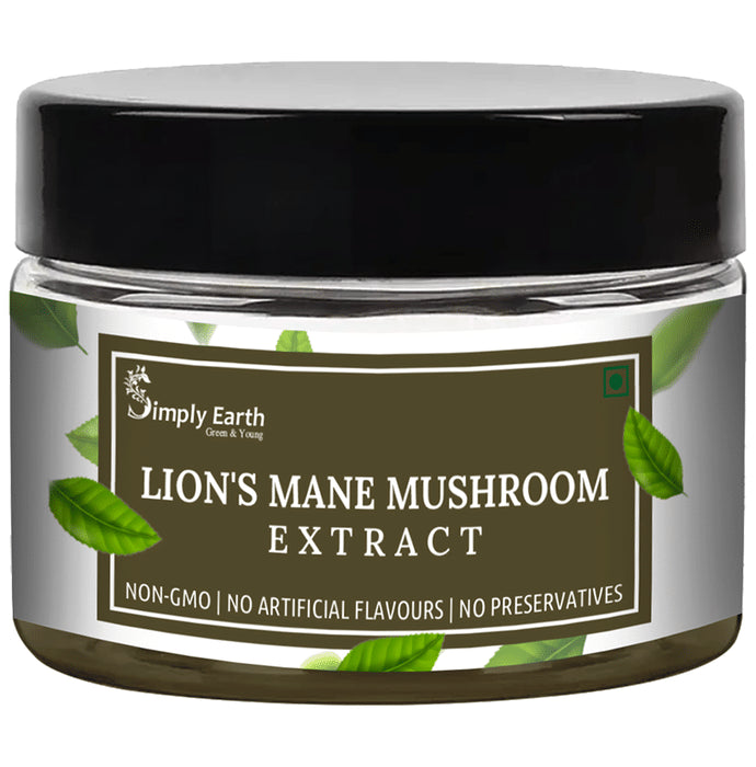 Simply Earth Lion's Mane Mushroom Extract Powder - Classic Derma