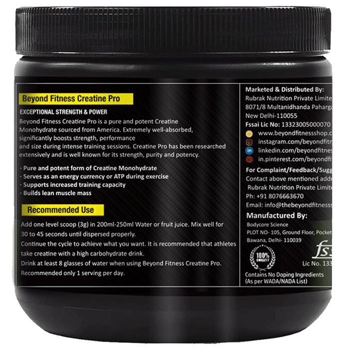Beyond Fitness Creatine Pro (156gm Each)