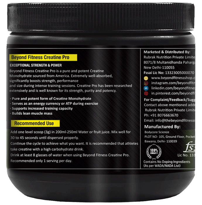 Beyond Fitness Creatine Pro (156gm Each)