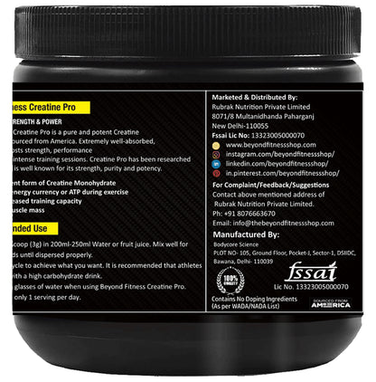 Beyond Fitness Creatine Pro (156gm Each)