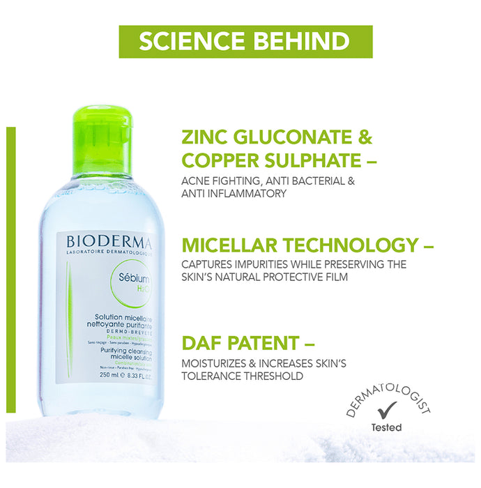 Bioderma Sebium H2O Purifying Cleansing Micelle Solution