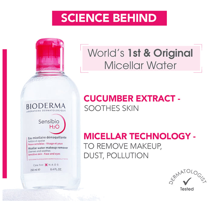 Bioderma Sensibio H2O Make up Removing Micellar Water & Cleanser | For Sensitive Skin