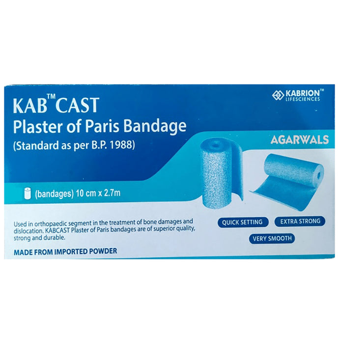 Kabrion Kabcast Plaster of Paris Bandage 10cm x 2.7m 10cm x 2.7m - Classic Derma