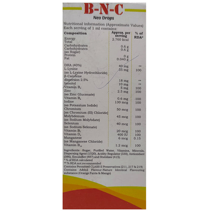 B-N-C Neo Drops Orange