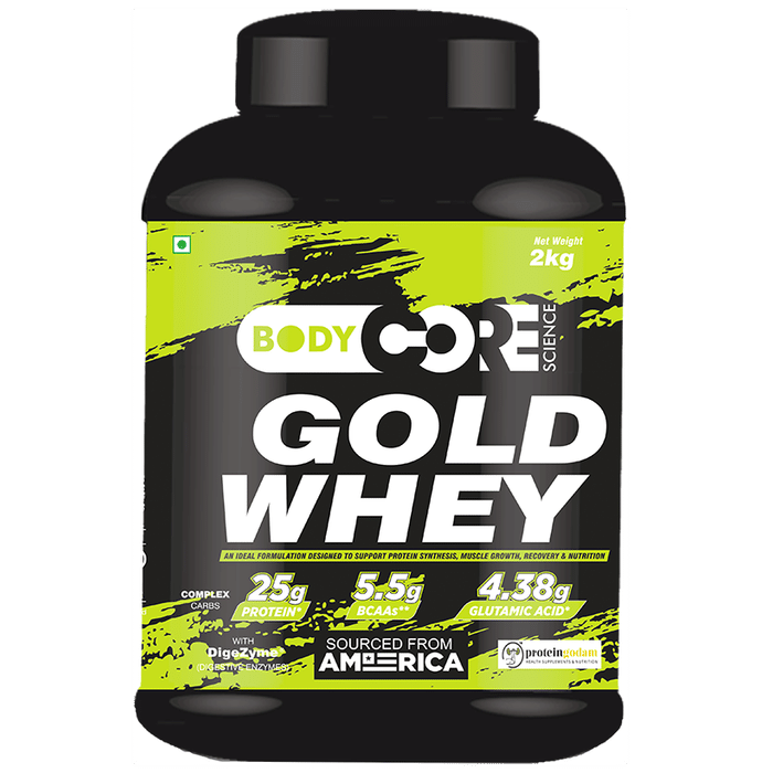 Body Core Science Gold Whey Green Powder Vanilla - Classic Derma