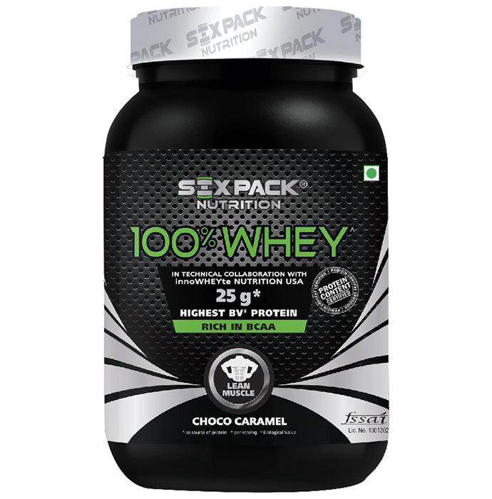 Sixpack Nutrition 100% Whey Protein Powder Choco Caramel - Classic Derma