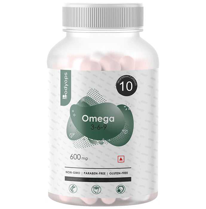 Bodyops Omega 3-6-9 600mg Vegetarian Capsule - Classic Derma
