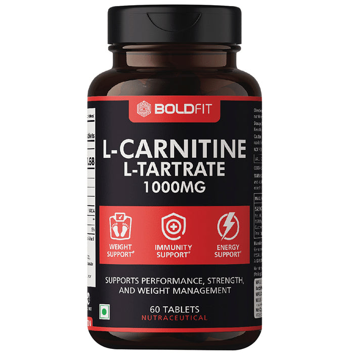 Boldfit L-Carnitine L-Tartrate 1000mg Tablet - Classic Derma
