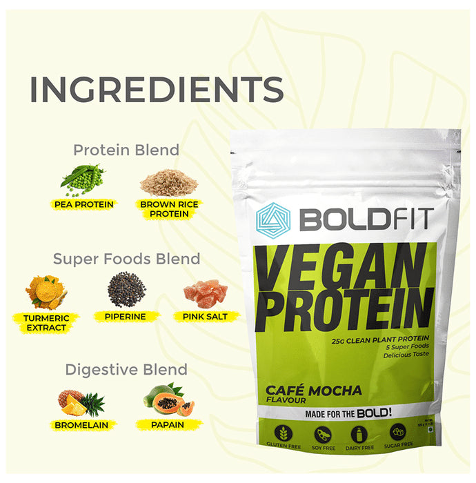 Boldfit Vegan Protein Cafe Mocha